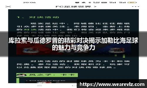 库拉索与瓜德罗普的精彩对决揭示加勒比海足球的魅力与竞争力